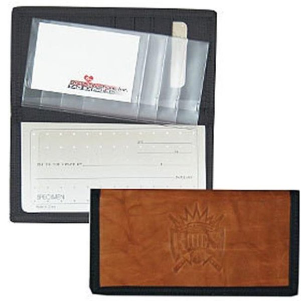 Rico Industries Sacramento Kings Leather/Nylon Embossed Checkbook Cover 2499454624